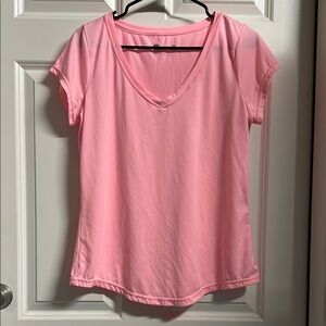 Pink V-Neck Women's Top